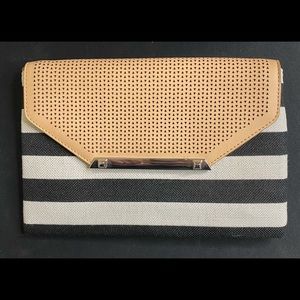 Stella and Dot Striped Clutch